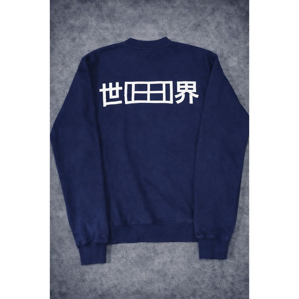 Osaka Graphic Sweatshirt XS Navy Double Sided Japan Style